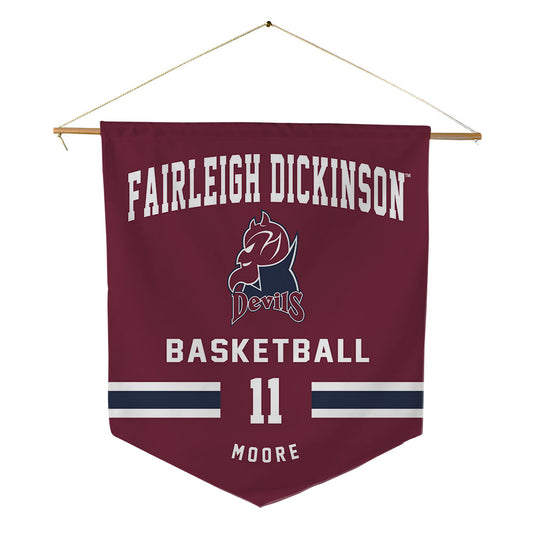 FDU - NCAA Men's Basketball : Sean Moore - Pennant - 18" x 21"-0