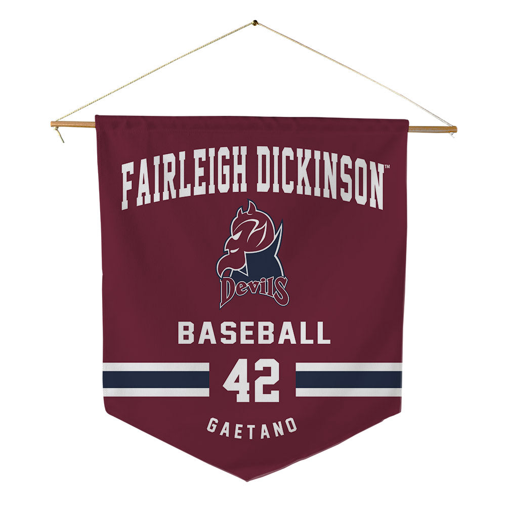 FDU - NCAA Baseball : Tyler Gaetano - Pennant - 18" x 21"-0