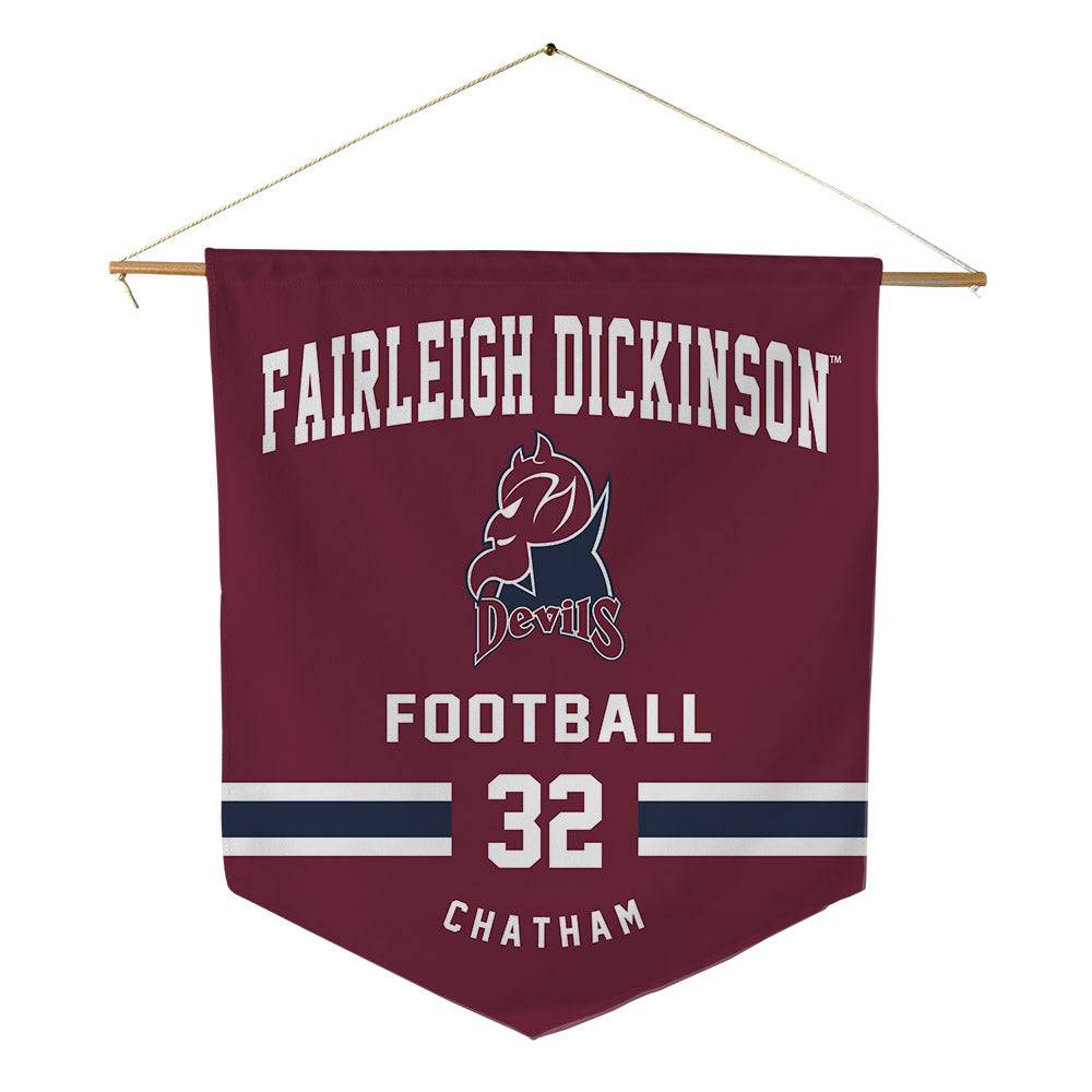 FDU - NCAA Football : John Chatham - Pennant - 18" x 21"-0