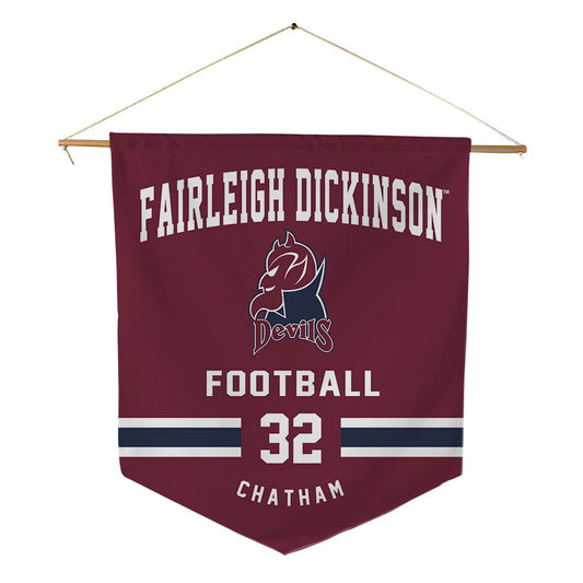 FDU - NCAA Football : John Chatham - Pennant - 18" x 21"-0