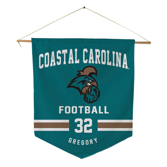 Coastal Carolina - NCAA Football : Nate Gregory - Pennant - 18" x 21"-0