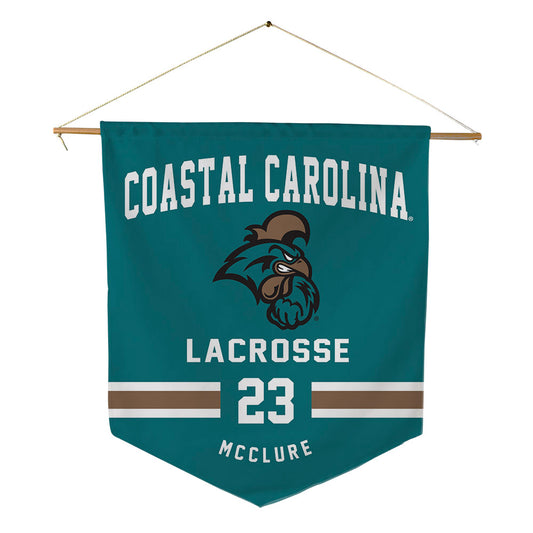 Coastal Carolina - NCAA Women's Lacrosse : Sydney McClure - Pennant - 18" x 21"-0