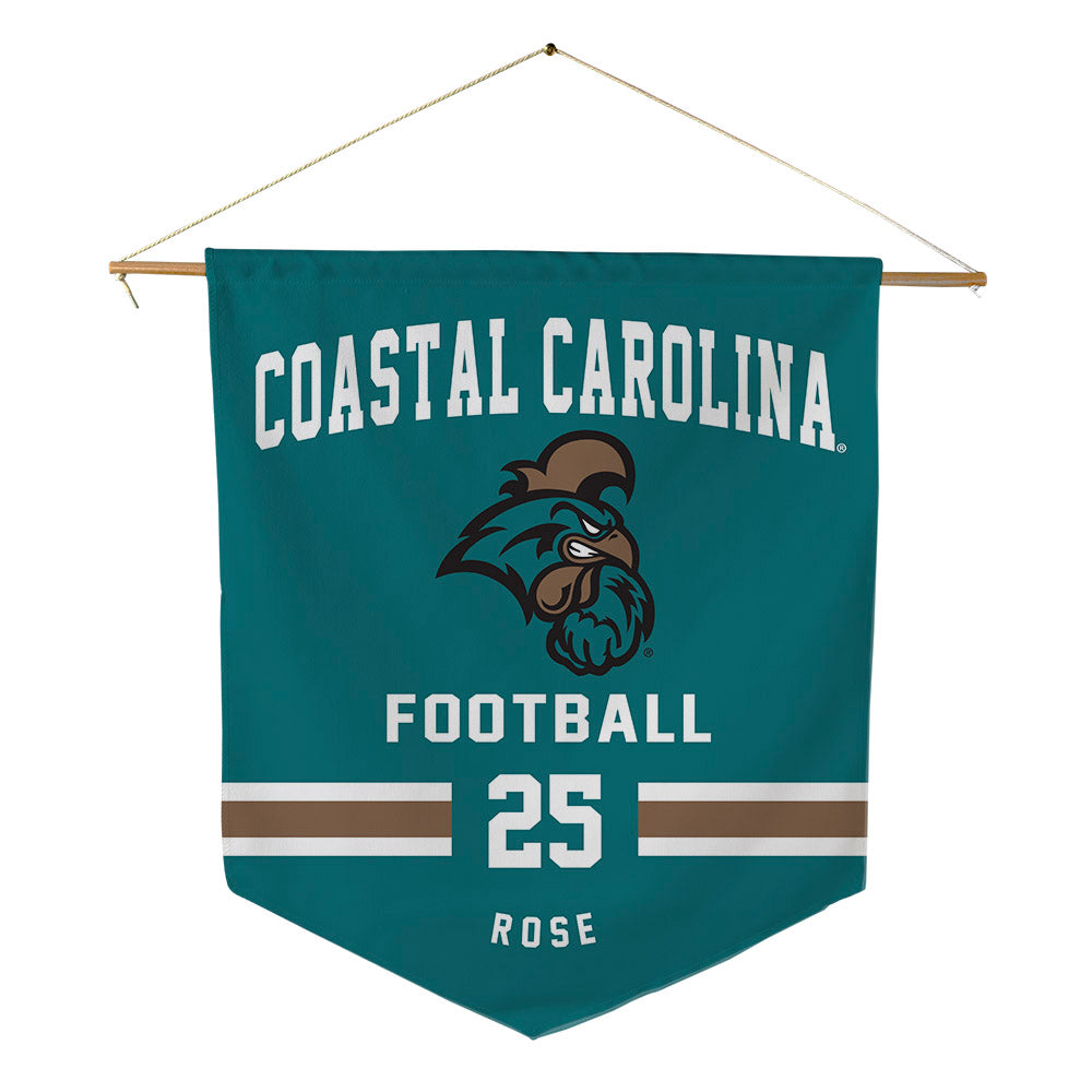Coastal Carolina - NCAA Football : Brandon Rose - Pennant - 18" x 21"-0