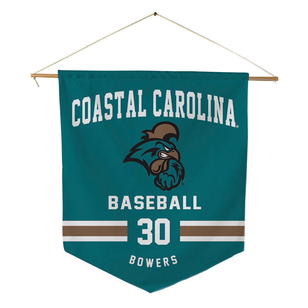 Coastal Carolina - NCAA Baseball : Andrew Bowers - Pennant - 18" x 21"-0