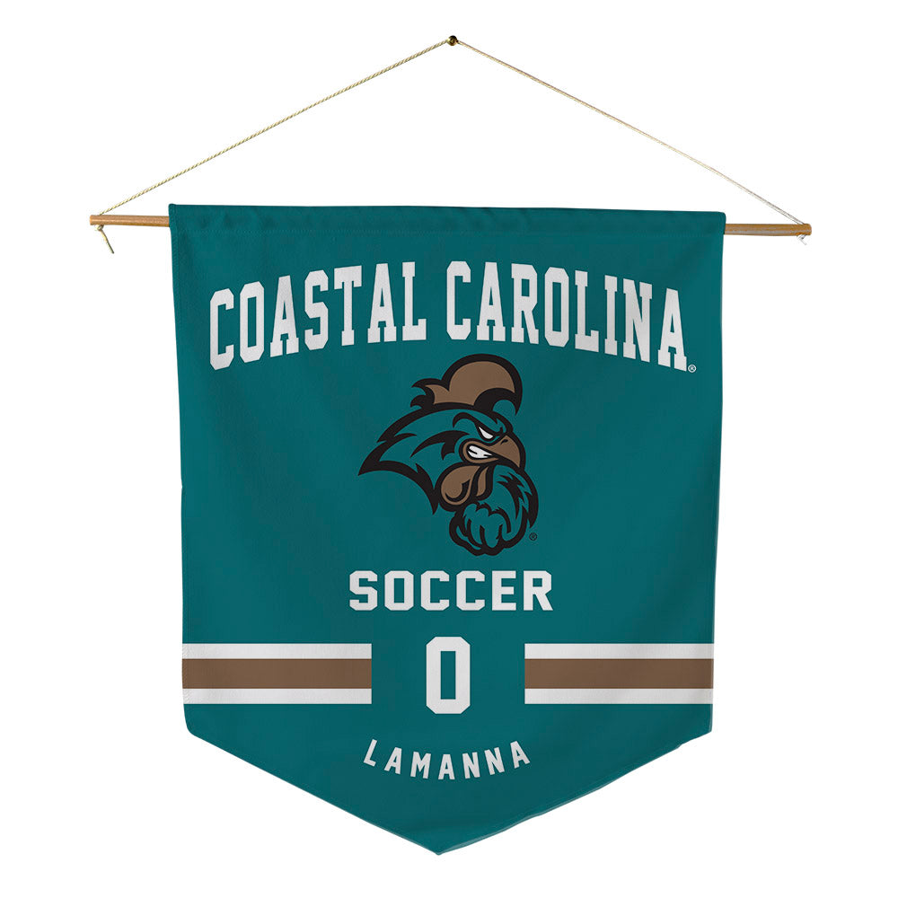 Coastal Carolina - NCAA Women's Soccer : Aris Lamanna - Pennant - 18" x 21"-0