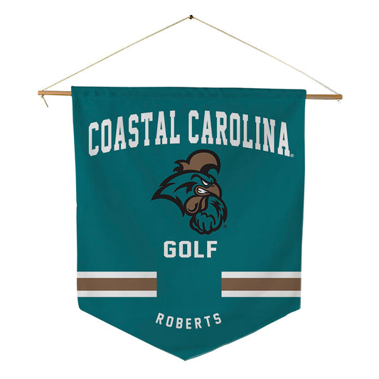 Coastal Carolina - NCAA Men's Golf : Cameron Roberts - Pennant - 18" x 21"-0