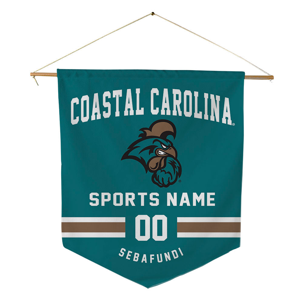 Coastal Carolina - NCAA Football : Emile Sebafundi - Pennant - 18" x 21"-0
