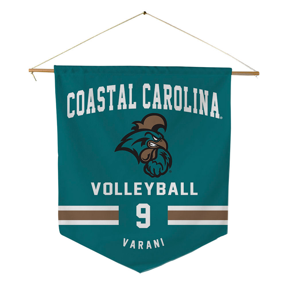 Coastal Carolina - NCAA Women's Volleyball : Valentina Varani - Pennant - 18" x 21"-0