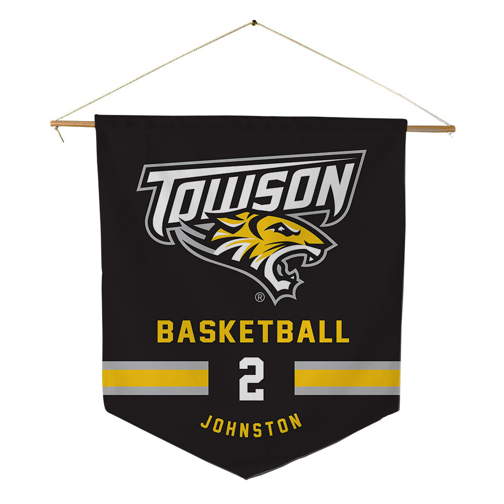 Towson - NCAA Women's Basketball : India Johnston - Pennant - 18" x 21"-0