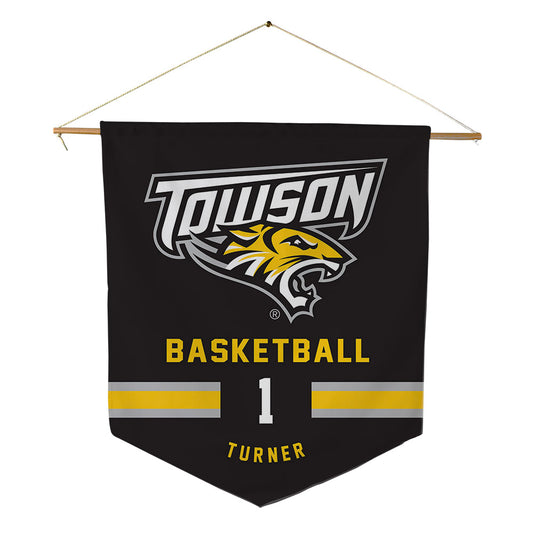Towson - NCAA Women's Basketball : Semaya Turner - Pennant - 18" x 21"-0