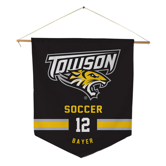 Towson - NCAA Women's Soccer : Paelyn Bayer - Pennant - 18" x 21"-0