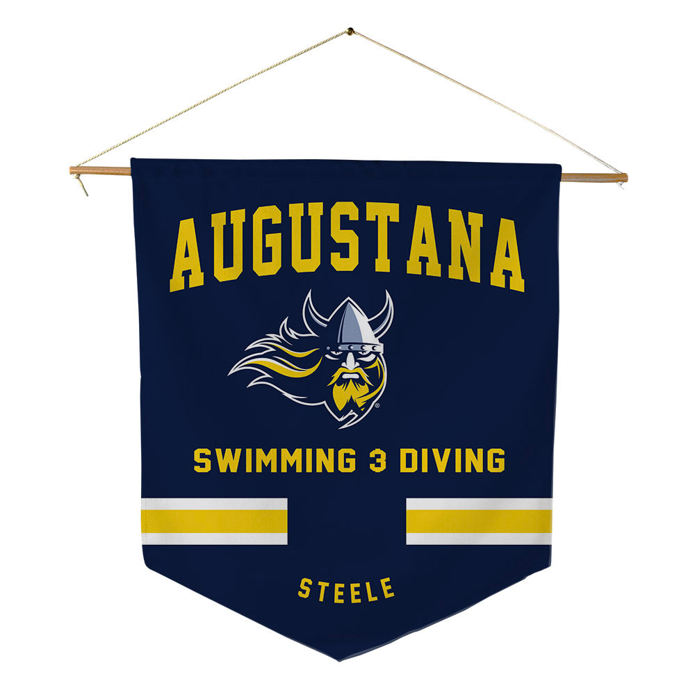 AU - NCAA Men's Swimming & Diving : Braxton Steele - Pennant - 18" x 21"-0