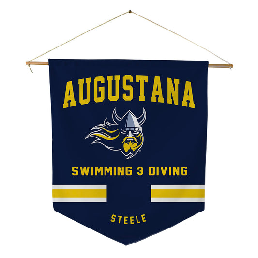 AU - NCAA Men's Swimming & Diving : Braxton Steele - Pennant - 18" x 21"-0