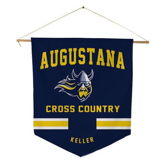 AU - NCAA Men's Cross Country : Bryant Keller - Pennant - 18" x 21"-0