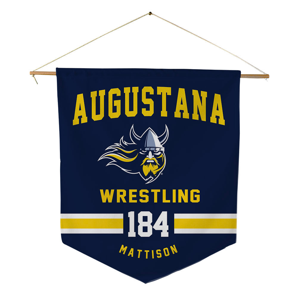 AU - NCAA Wrestling : Aidan Mattison - Pennant - 18" x 21"-0
