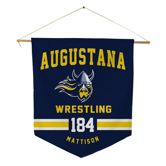 AU - NCAA Wrestling : Aidan Mattison - Pennant - 18" x 21"-0