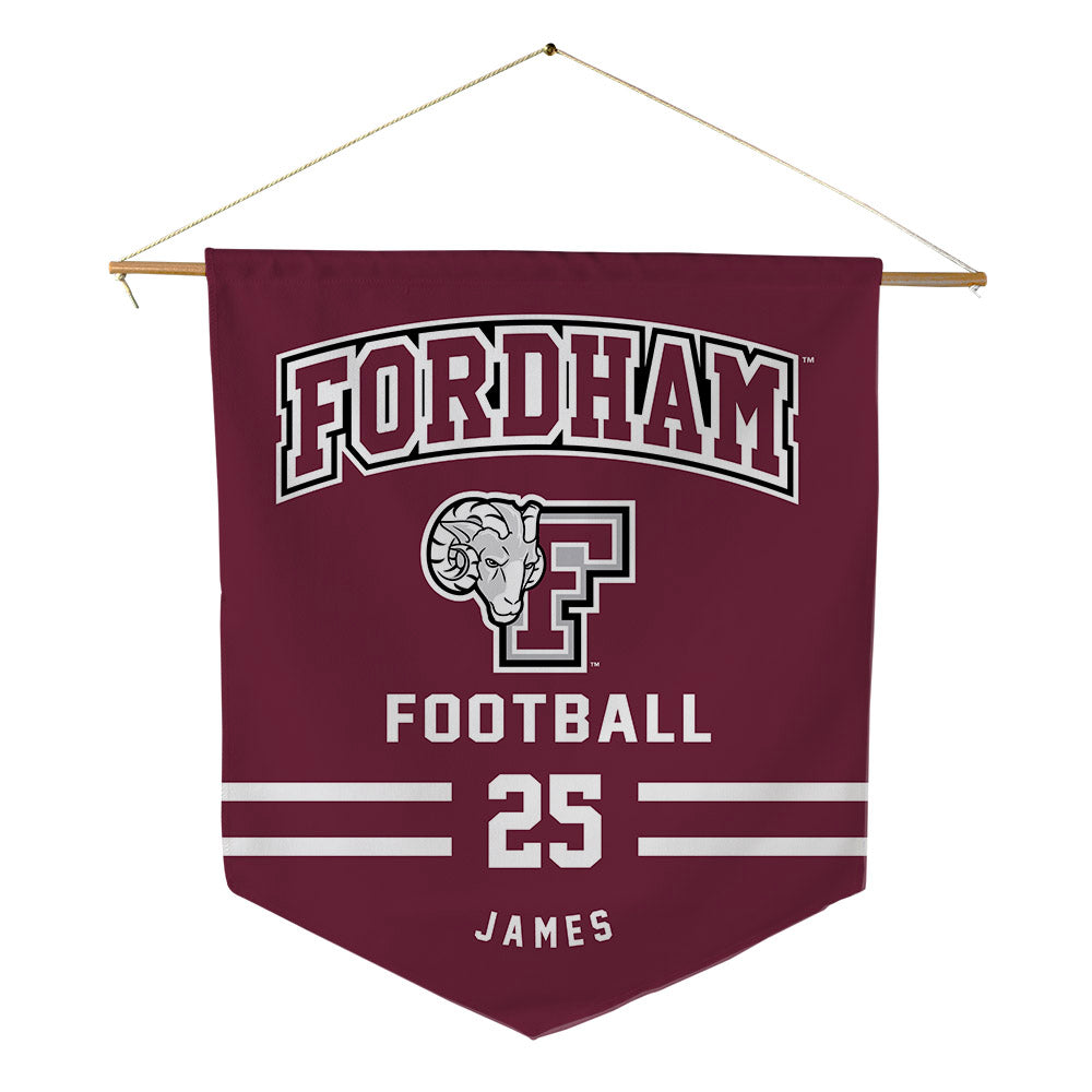 Fordham - NCAA Football : Jamell James - Pennant - 18" x 21"-0