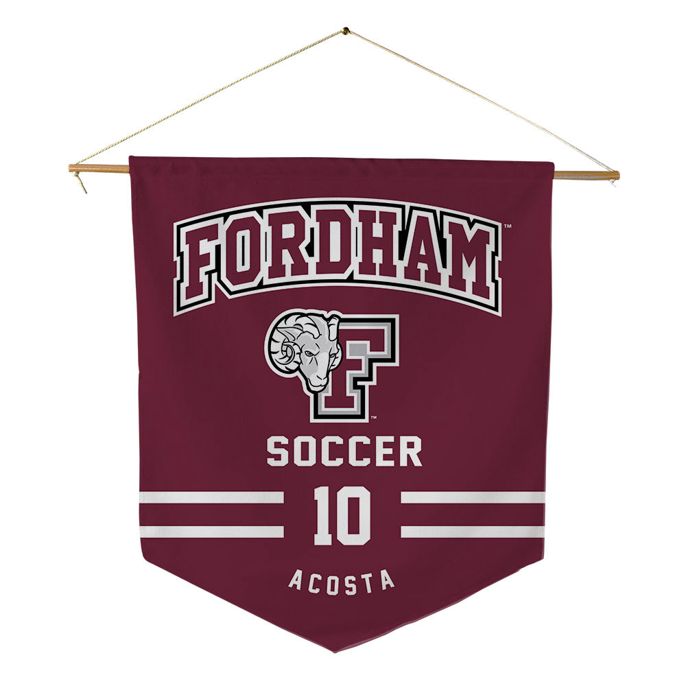 Fordham - NCAA Women's Soccer : Julia Acosta - Pennant - 18" x 21"-0