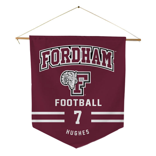 Fordham - NCAA Football : Alec Hughes - Pennant - 18" x 21"-0