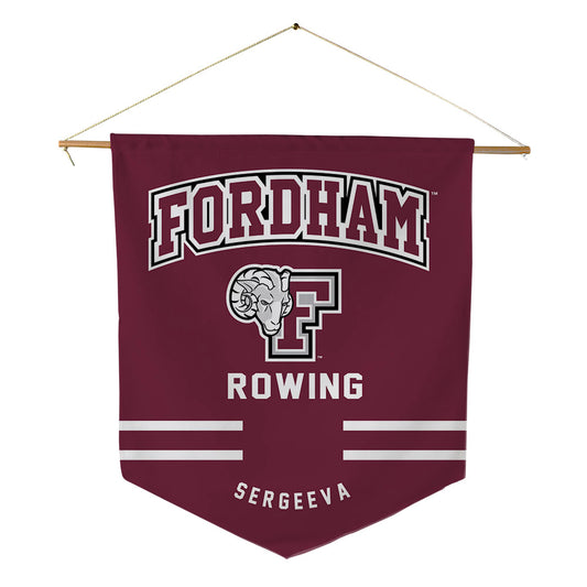 Fordham - NCAA Women's Rowing : Mariya Sergeeva - Pennant - 18" x 21"-0