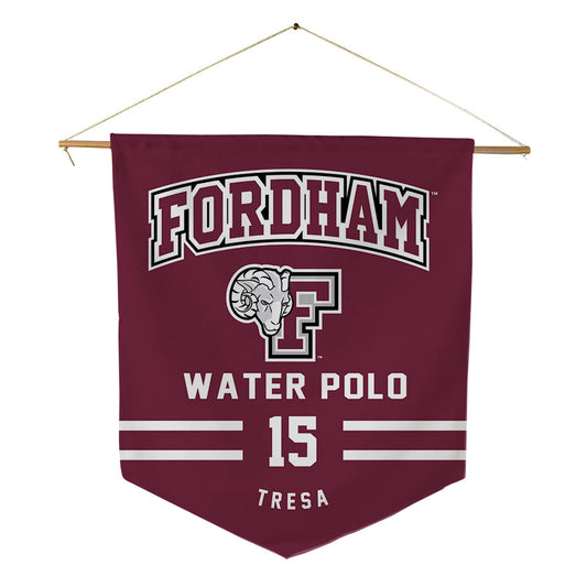 Fordham - NCAA Men's Water Polo : Diego Tresa - Pennant - 18" x 21"-0