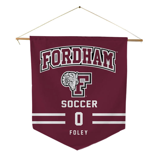 Fordham - NCAA Men's Soccer : Ryan Foley - Pennant - 18" x 21"-0