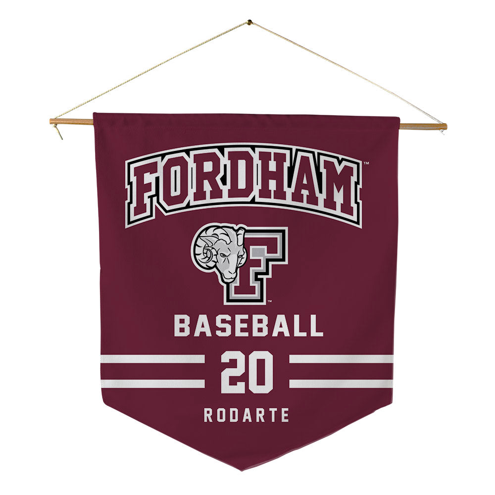 Fordham - NCAA Baseball : Jordan Rodarte - Pennant - 18" x 21"-0