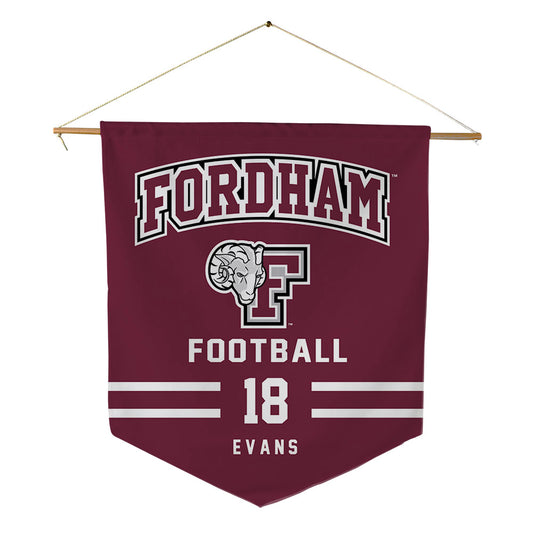 Fordham - NCAA Football : Jayln Evans - Pennant - 18" x 21"-0