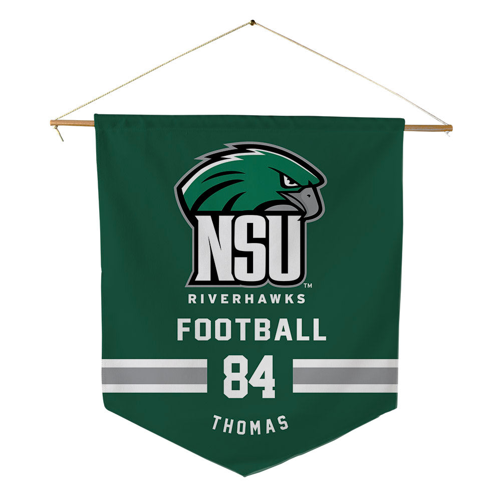 Northeastern State - NCAA Football : Ke'Aunte Thomas - Pennant - 18" x 21"-0
