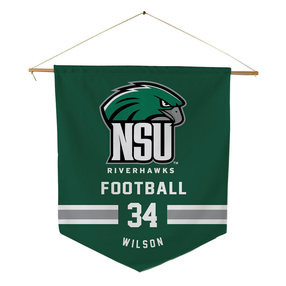 Northeastern State - NCAA Football : Donniel Wilson - Pennant - 18" x 21"-0