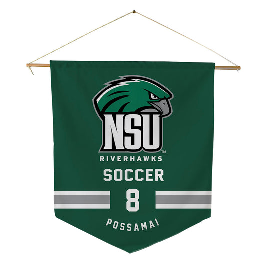 Northeastern State - NCAA Men's Soccer : Matheus Possamai - Pennant - 18" x 21"-0