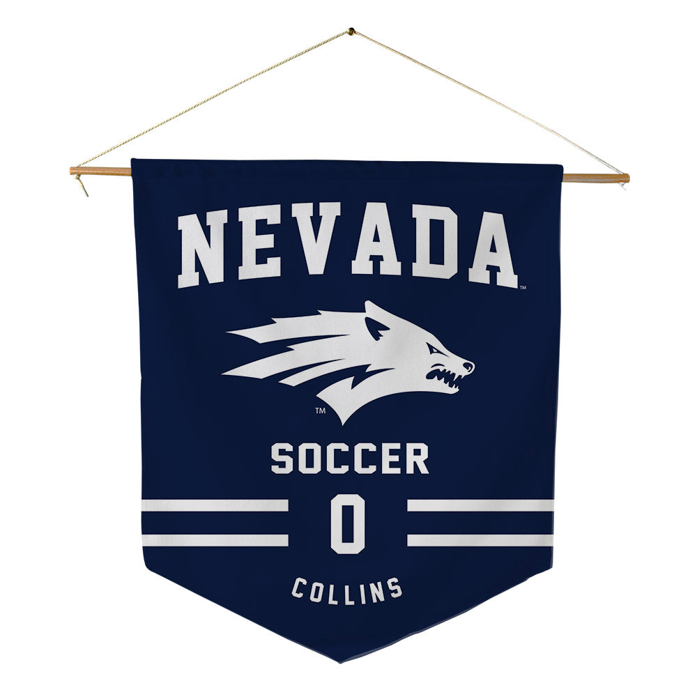 Nevada - NCAA Women's Soccer : Mia Collins - Pennant - 18" x 21"-0