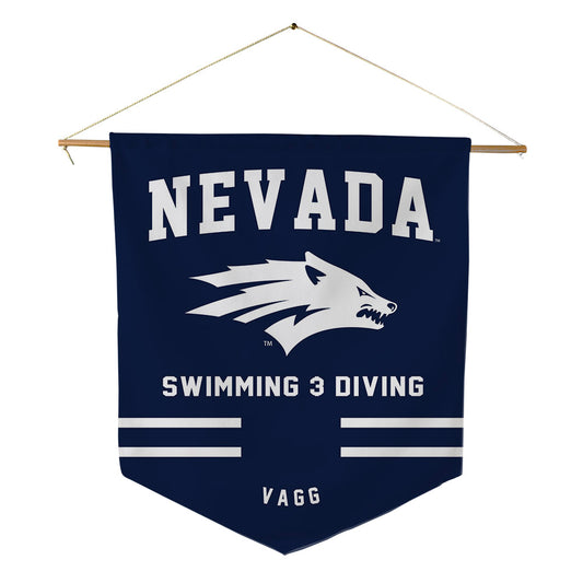 Nevada - NCAA Women's Swimming & Diving : sal vagg - Pennant - 18" x 21"-0