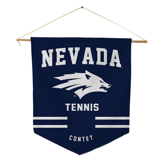 Nevada - NCAA Men's Tennis : Maxime Contet - Pennant - 18" x 21"-0