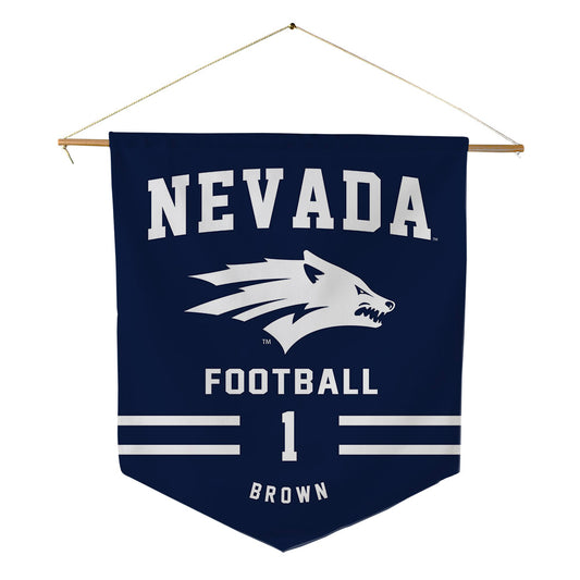 Nevada - NCAA Football : Jordan Brown - Pennant - 18" x 21"-0