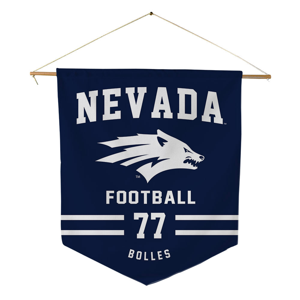 Nevada - NCAA Football : John Bolles - Pennant - 18" x 21"-0
