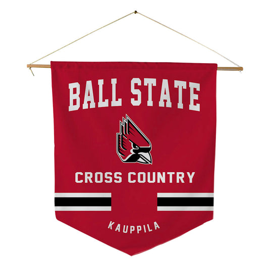 Ball State - NCAA Women's Cross Country : Kaitlyn Kauppila - Pennant - 18" x 21"-0