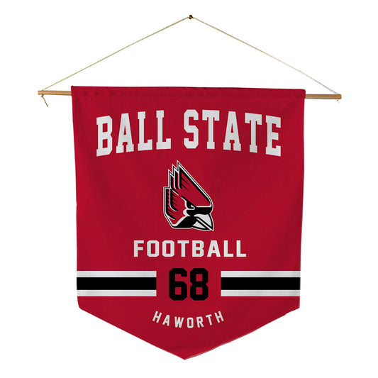 Ball State - NCAA Football : Grant Haworth - Pennant - 18" x 21"-0