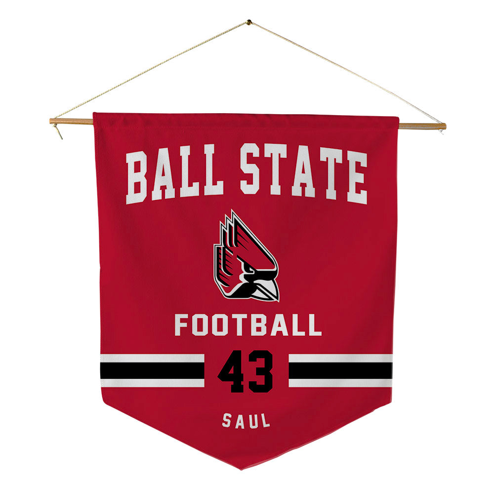 Ball State - NCAA Football : Adam Saul - Pennant - 18" x 21"-0