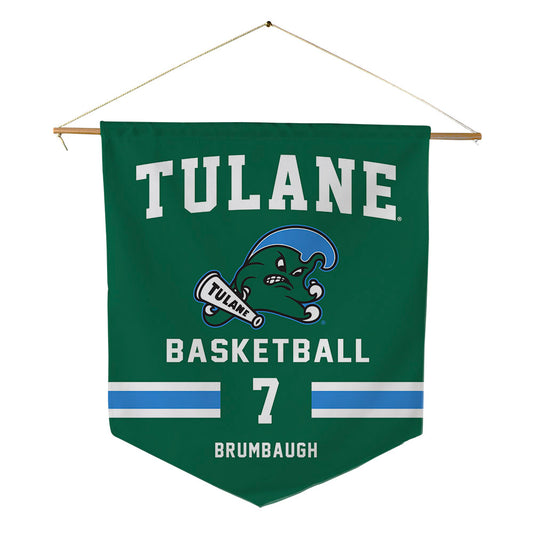 Tulane - NCAA Men's Basketball : Rowan Brumbaugh - Pennant - 18" x 21"-0