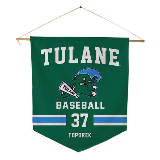 Tulane - NCAA Baseball : Jake Toporek - Pennant - 18" x 21"-0