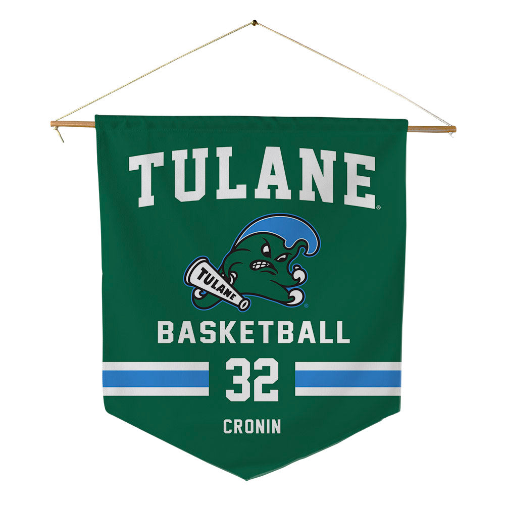 Tulane - NCAA Men's Basketball : Luke Cronin - Pennant - 18" x 21"-0