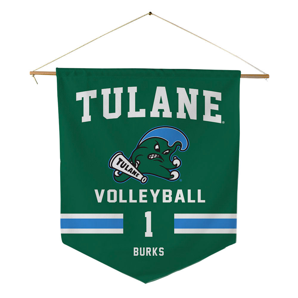 Tulane - NCAA Women's Volleyball : Avery Burks - Pennant - 18" x 21"-0
