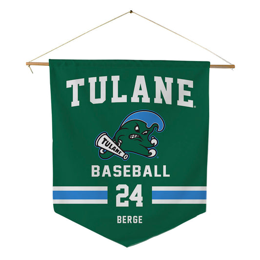 Tulane - NCAA Baseball : Cole Berge - Pennant - 18" x 21"-0