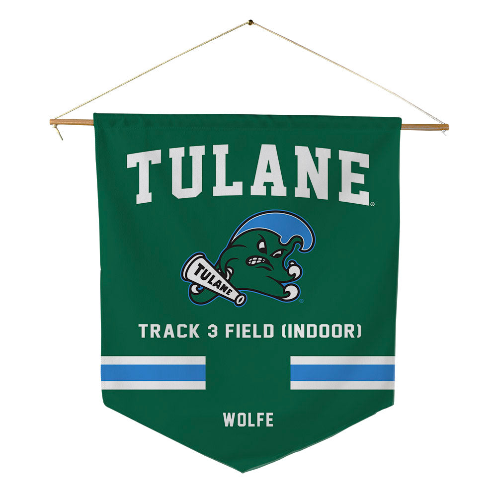Tulane - NCAA Women's Track & Field : Presley Wolfe - Pennant - 18" x 21"-0
