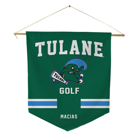 Tulane - NCAA Women's Golf : Sophia Macias - Pennant - 18" x 21"-0