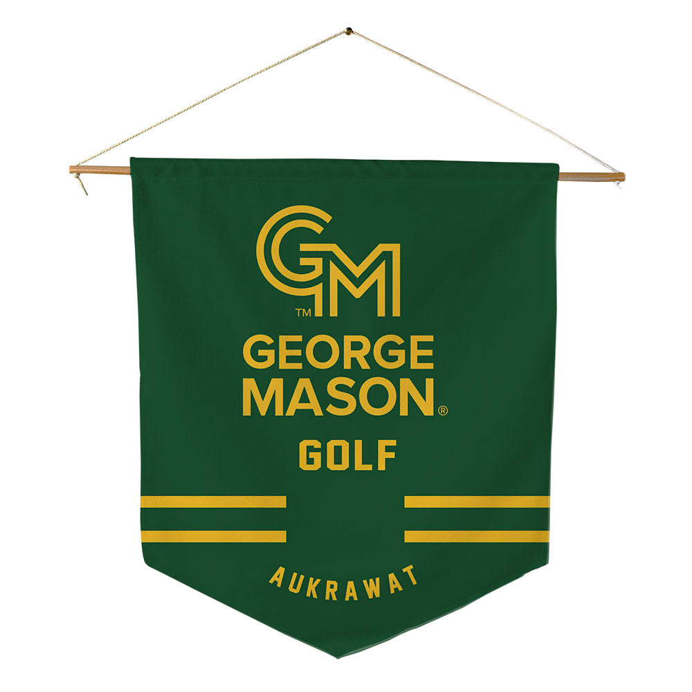 GMU - NCAA Men's Golf : Sivawong Aukrawat - Pennant - 18" x 21"-0