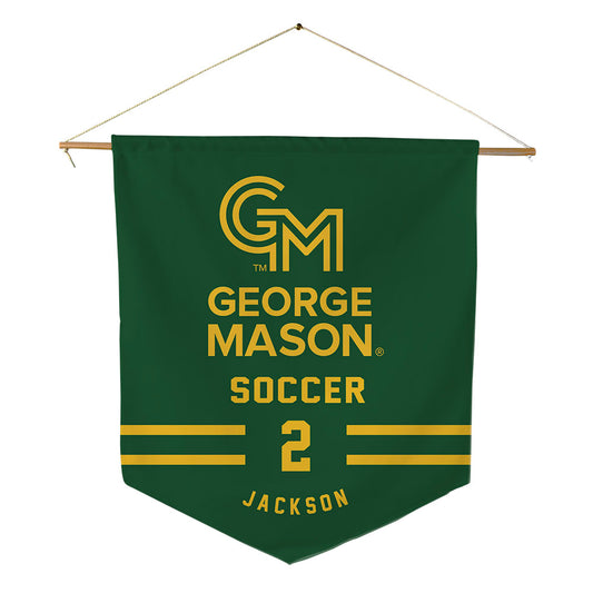 GMU - NCAA Men's Soccer : Elijah Jackson - Pennant - 18" x 21"-0