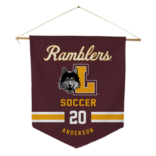 Loyola - NCAA Women's Soccer : Olivia Anderson - Pennant - 18" x 21"-0