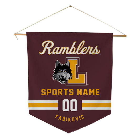 Loyola - NCAA Men's Volleyball : Daniel Fabikovic - Pennant - 18" x 21"-0